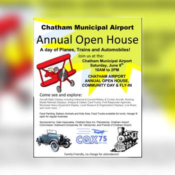 A image of the open house flyer for CQX. The open house is June 8th, 2024.