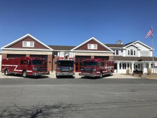 Trucks Parked At Station